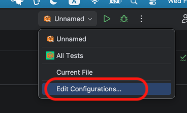 Lead to Run or Debug Configuration